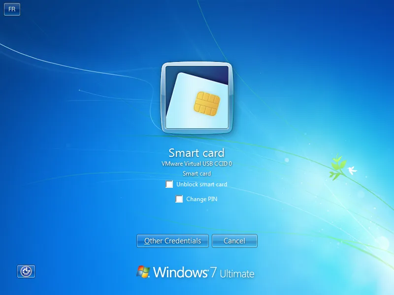 Unblock smart card checkbox