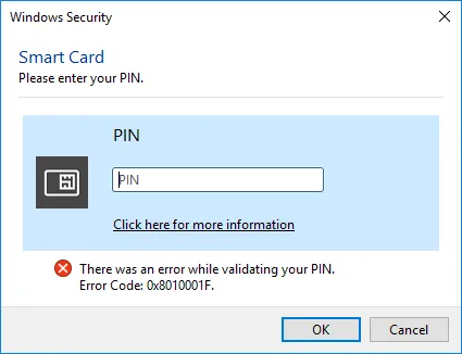 Pinpad firewall error