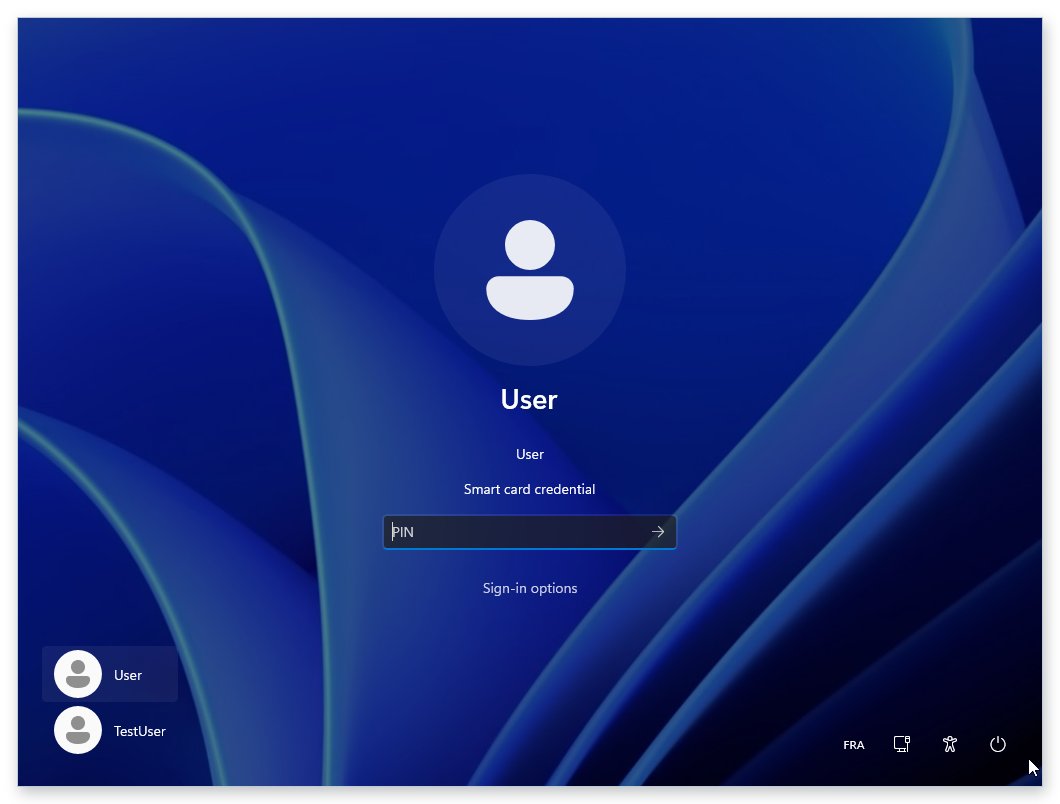 Smart card logon
