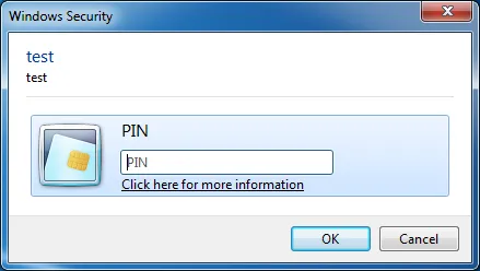 Custom PIN Dialog