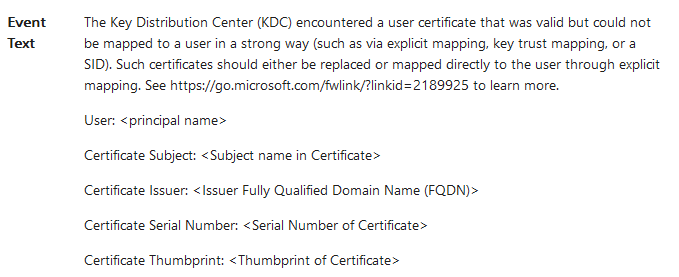 altSecurityIdentities attribute value