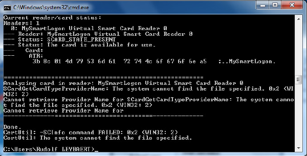 certutil -scinfo SCARD_STATE_EMPTY
