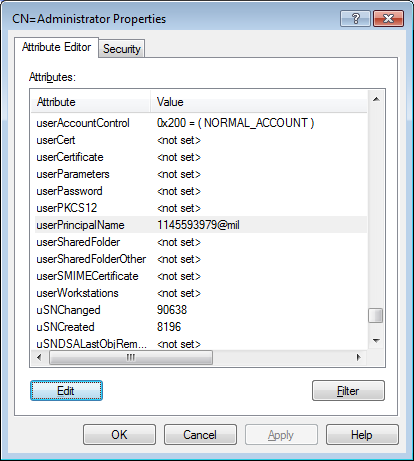Name Mappings dialog