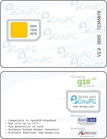 OpenPGP card mini driver - card layout